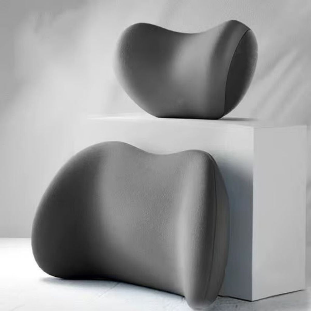 π Car Headrest & Lumbar Support Cushion