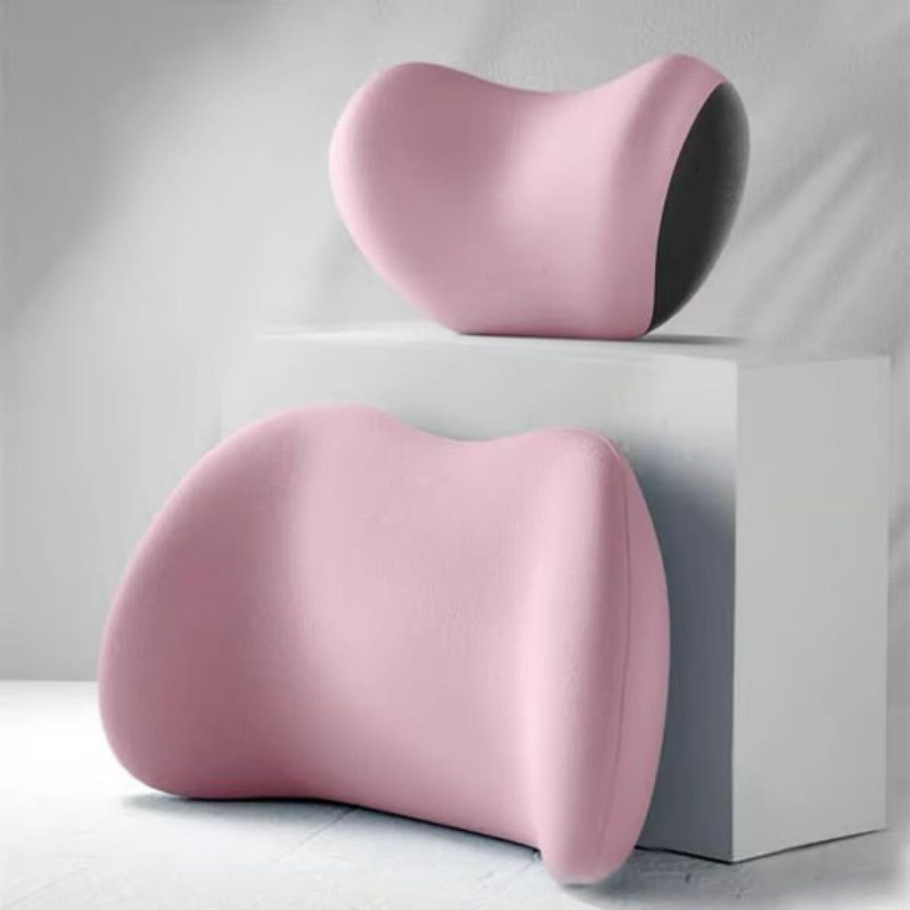 π Car Headrest & Lumbar Support Cushion