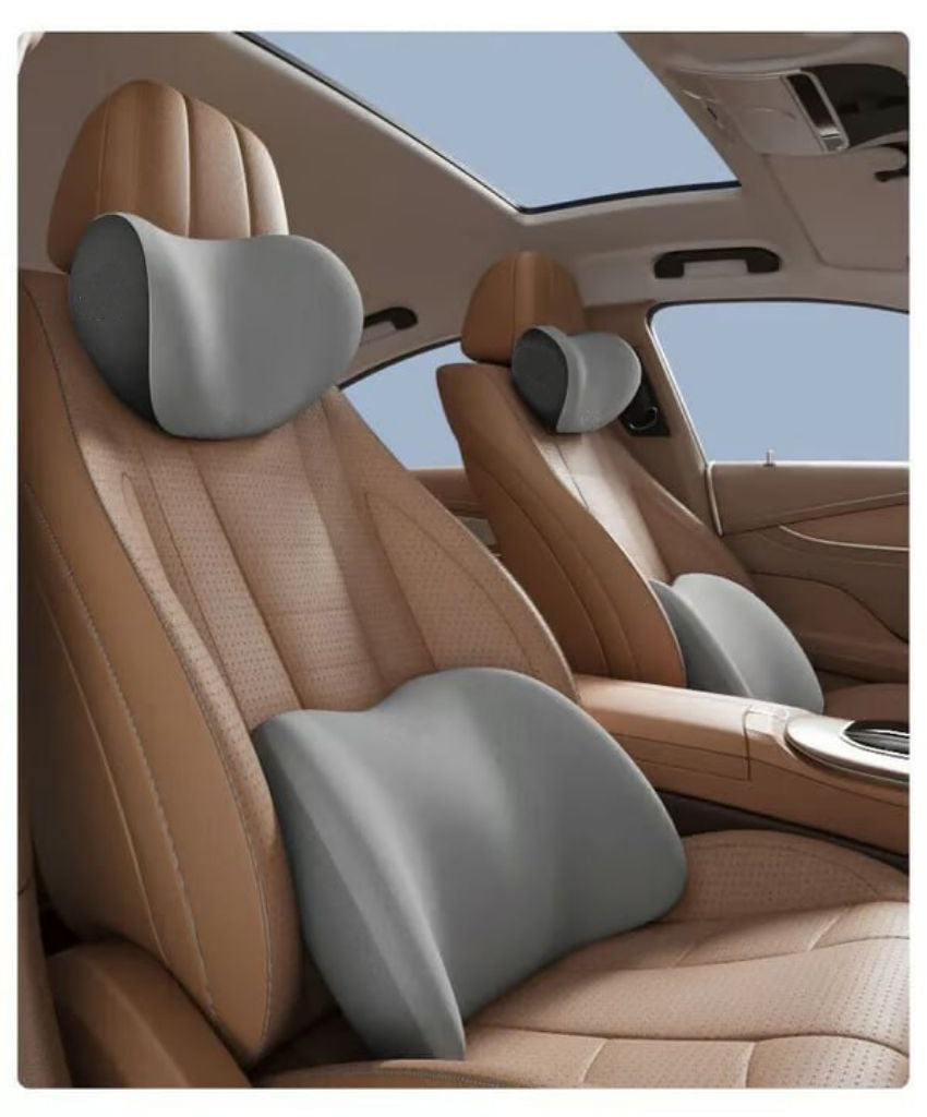 π Car Headrest & Lumbar Support Cushion