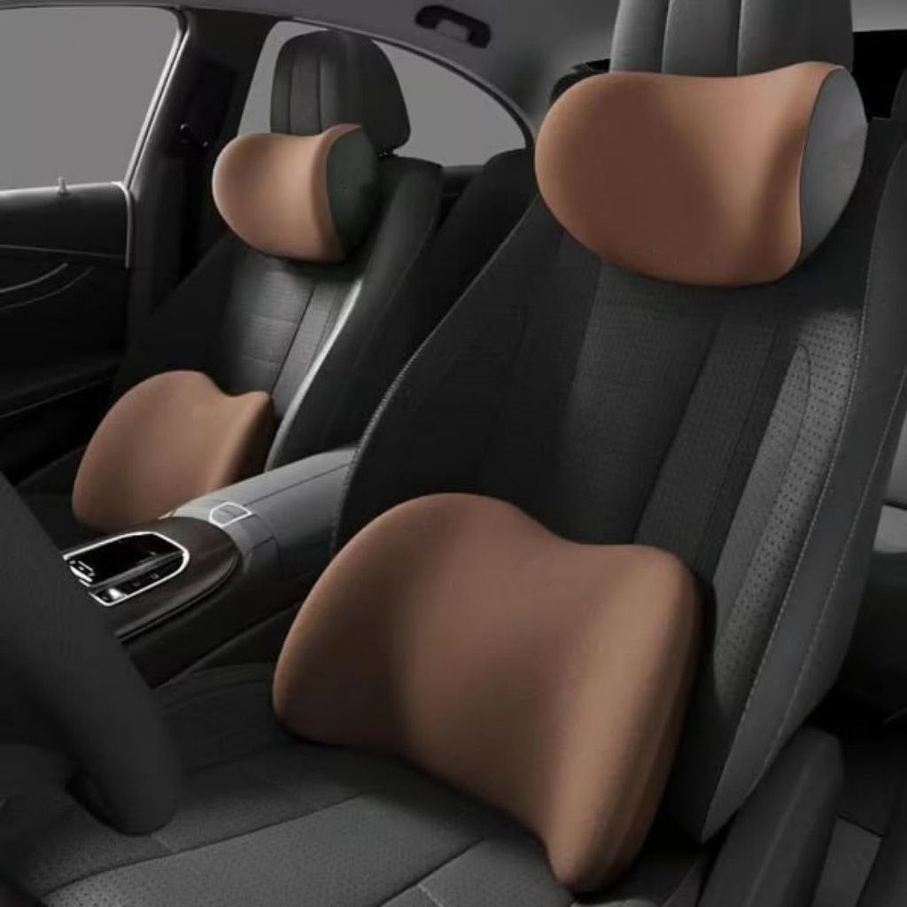 π Car Headrest & Lumbar Support Cushion