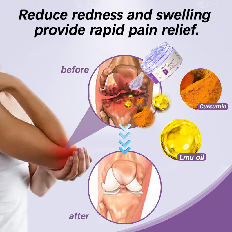 ODEIUN™ Turmeric & Emu Oil Arthritis Soothing Pain Relief Massage Gel 👨⚕️Canada Osteopathic Association (AOA)Approved