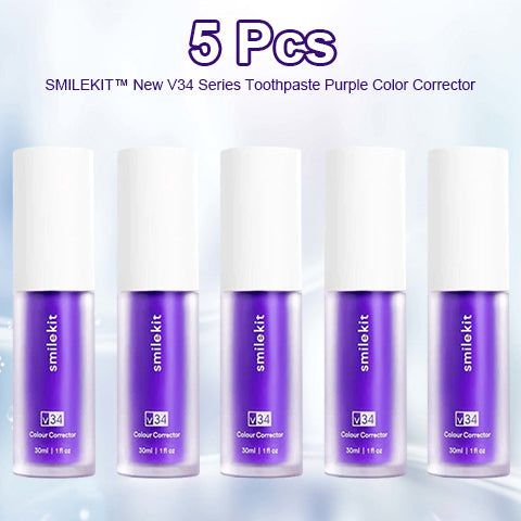 SMILEKIT™ New V34 Series Toothpaste Purple Color Corrector