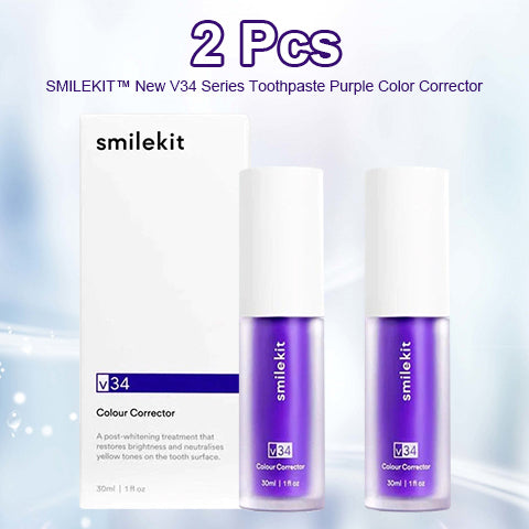 SMILEKIT™ New V34 Series Toothpaste Purple Color Corrector