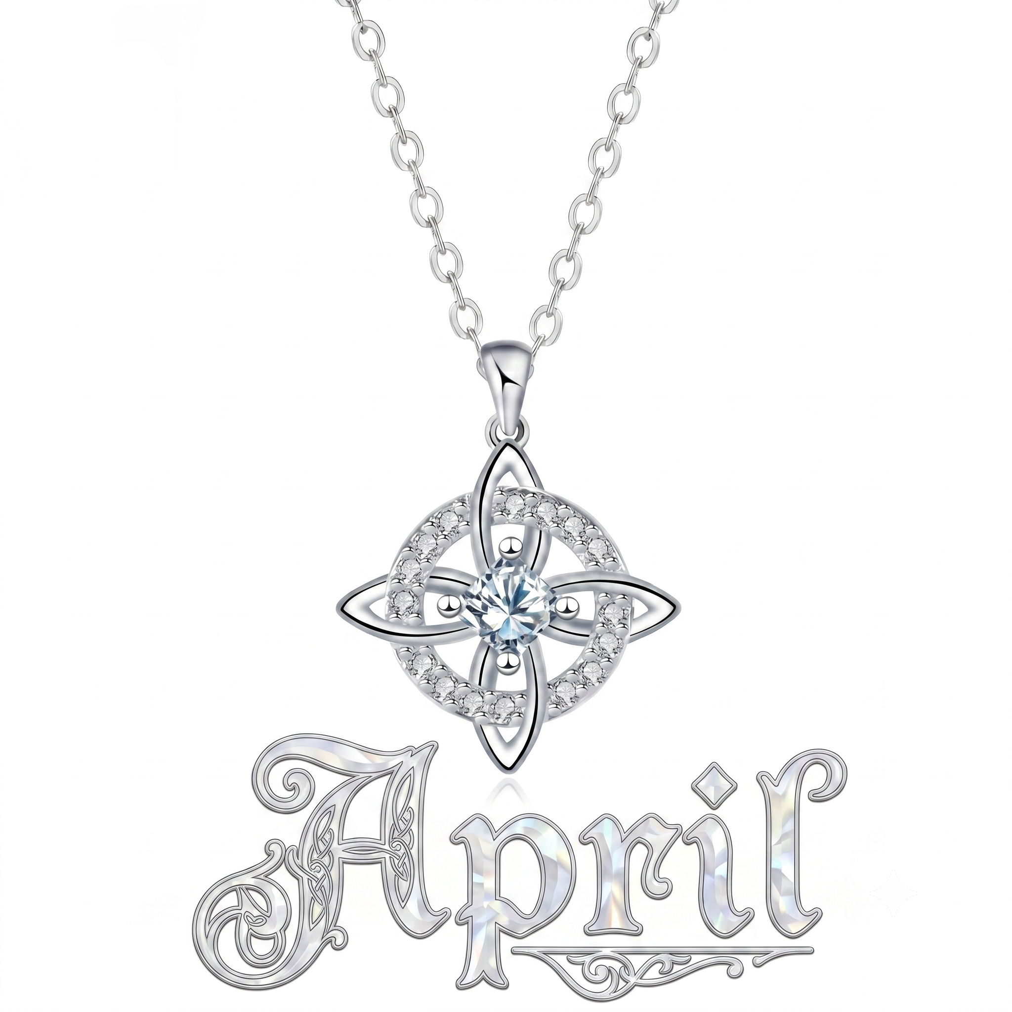 Mystical Birthstone Witches Knot Necklace – Natural Crystal🔮Protect Your Loved Ones💞
