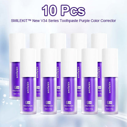 SMILEKIT™  New V34 Series Toothpaste Purple Color Corrector