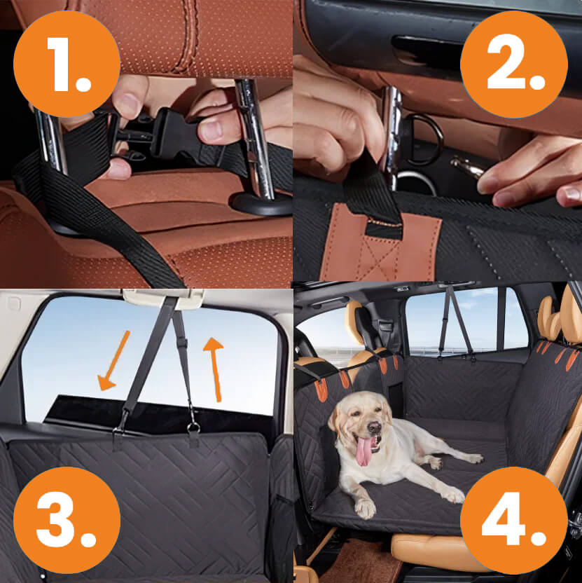 ODEIUN 2.0™м-HardBottom Dog Car seatProtector